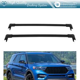 Bra170692oke Brakemotorparts Black Roof Rack Set Cross Bar For 2020-2022 Ford Explorer Luggage Cargo Carrier