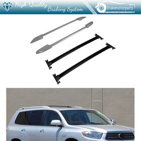 Bra833249oke Brakemotorparts Silver Roof Rack Set 2x Cross Bar Side Rail For 2008-2013 Toyota Highlander