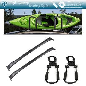Bra833275oke Brakemotorparts Kayak Luggage Carrier For 2015-20 Cadillac /chevrolet /gmc Roof Rack Bar Black