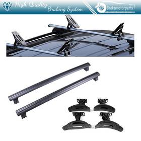 Bra833290oke Brakemotorparts Set Black Roof Rack Bar For 2011-2018 Jeep Grand Cherokee Kayak Luggage Carrier