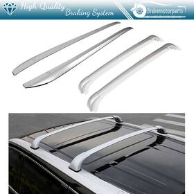 Bra838117oke Brakemotorparts Silver Cross Bar Roof Side Rail Rack Set For 2014-2019 Toyota Highlander