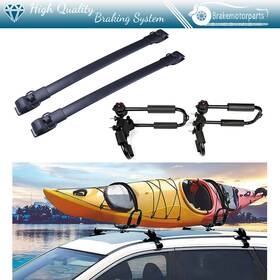 Bra838158oke Brakemotorparts Black Adjustable Canoe Kayak Rack Jbar 2x Cross Bar For 2011-2020 Toyota Sienna
