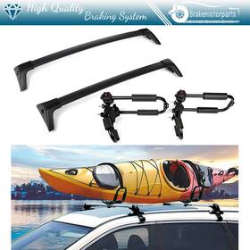 Bra838169oke Brakemotorparts Black Adjustable Canoe Kayak Rack J Bar Cross For 2019-2020 Toyota Rav4