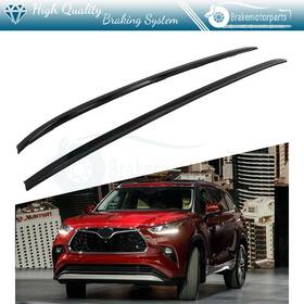 Mie174756mie Brakemotorparts Roof Rail For 2020-2021 Toyota Highlander Kluger Sport Aluminum Rack Black