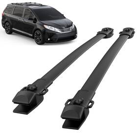 K102hn048kkj2 Branded Aluminum Roof Rack Cross Bars 165lb For Toyota Sienna 2011-2020 Cargo Carrier