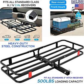 Branded Rck-lnd-10101021 Hitch Mount Folding Carrier Cargo Basket Luggage Rack Suv Truck Fits 2 Inch Receiver