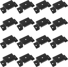 Zj2421 Branded 16pcs Heavy Duty Steel Trailer Pocket Brackets For 2ftft X 4ftft 16 Black