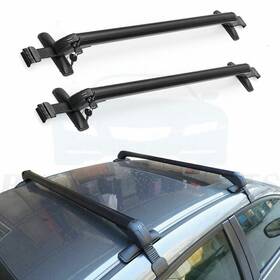 10129459 Byuscarparts Top Roof Rail Cross Bars For Universal Car Suv Cargo Carrier Black Luggage