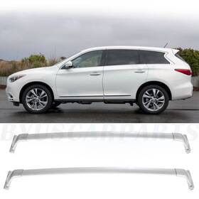 10129472 Byuscarparts Roof Rack Cross Bar For 2013-2019 Infiniti Qx60 And 2013 Jx35 Silver Aluminum