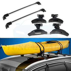 10143699 Byuscarparts Roof Rack Cross Bars Set With 4 Kayak Carrier For 2015-2017 Kia Sorento