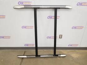 148.gm6i07 Cadillac 07 2007 Escalade Ext Luggage Rack Rail Set Chrome With White End Caps