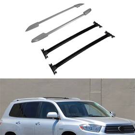 Car833249oma Carma Silver Roof Rack Set 2x Cross Bar Side Rail For 2008-2013 Toyota Highlander