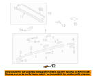 634030c011 Carrier-center Rack Luggage Rail Roof Support Oem Toyota