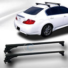Carrier Ladder Cross Bar Window Aluminum Rail Rack Roof 2x Frame Black Tube 54