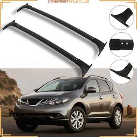 10263598 Carspartsaleclub 2 X Black Roof Cross Bar For Nissan Murano 2009-2014