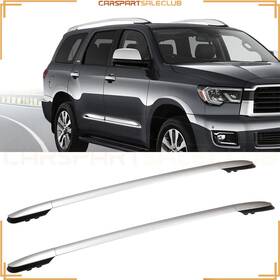 10264449 Carspartsaleclub Aluminum Silver Top Roof Rack Side Rails Bar For Toyota Rav4 2013-2018