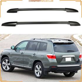 10264451 Carspartsaleclub 2 Pcs Roof Rack Side Rails Bar Black For Toyota Highlander 2008-2013