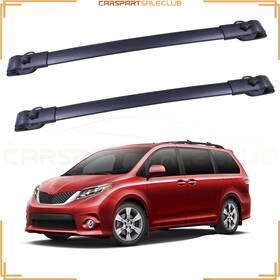 10266966 Carspartsaleclub 2 Pcs Aluminum Oe Style Bolt-on Roof Rack Rail Cross Bar For Toyota Sienna
