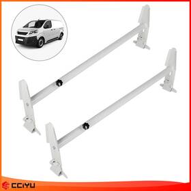 Ze1004543810989701g Cciyu Scalable Roof Ladder Rack Van 2 Bars Fits Chevy Dodge Ford Gmc Express 500lbs