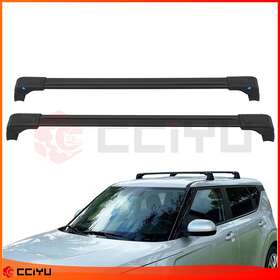 Ze1091052516954101g Cciyu For 2020-2021 Kia Soul Aluminum Roof Rack Cross Bar Luggage Carrier