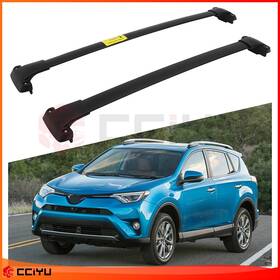 Ze1091053911766101g Cciyu For 2016-2019 Toyota Rav4 Aluminum Roof Rack Cross Bar Luggage Carrier