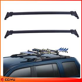 Ze1091075610458601g Cciyu Fits 2009-2015 Honda Pilot Top Cargo Black Roof Rack Cross Bar Luggage Carrier