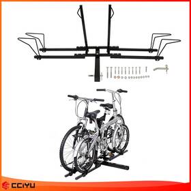 Ze1091099416632201g Cciyu Hitch Mount Bike Rack 2-bicycle Carrier For Pickup Truck Adjustable