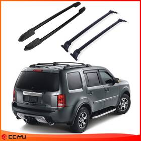 Ze1091101383812401g Cciyu For 2009-2015 Honda Pilot Roof Rack Crossbar Carrier Side Rail Aluminum Car