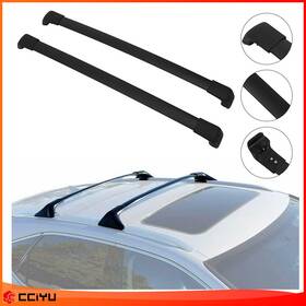 Ze1091106816168901g Cciyu 2x Roof Rack Top Cargo Carrier Fits 2016-2021 Hyundai Tucson Luggage Black Set