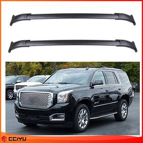Ze1091241810460001g Cciyu Gm Black Roof Rail Cross Bars For 2015-2018 Tahoe Suburban Yukon Xl Car Top Rack