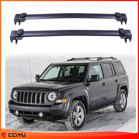 Ze1091266510459001g Cciyu Aluminum For Black Jeep Patriot 2009-2013 Roof Rack Cross Bar Carrier Car