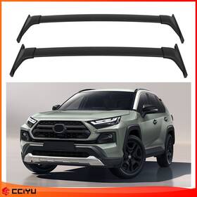 Ze1110129611828301g Cciyu Cross Bar For 19-23 Toyota Rav4 Top Roof Rack Luggage Cargo Carrier All Aluminum