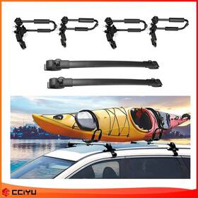 Ze1159097183817601g Cciyu Black Cross Bar Adjustable Kayak Canoe Rack J Fits 2011-2020 Toyota Sienna