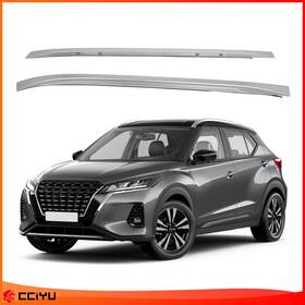Ze1159109611829601g Cciyu For 2016-2023 Nissan Kicks Roof Rack Side Rail Luggage Cargo Carrier Silver