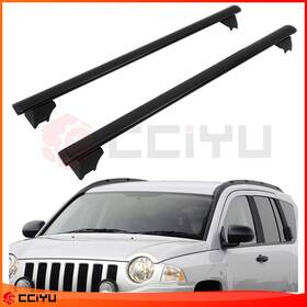 Ze1159552411765301g Cciyu For 2008-2010 Jeep Compass Aluminum Roof Rack Cross Bar Luggage Carrier