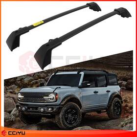 Ze1159554611766401g Cciyu For 2021-2022 Ford Bronco Aluminum Roof Rack Cross Bar Luggage Carrier