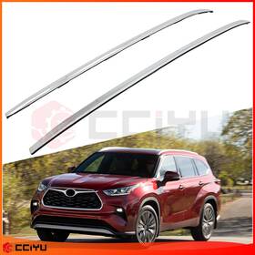 Ze1159667917475501g Cciyu Roof Rail For 2020-2022 Toyota Highlander Aluminum Rack Luggage Carrier