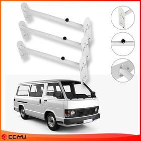 Ze1159717110989401g Cciyu A Set 750lb Van 3 Bar Roof Ladder Rack Heavy Duty Steel White Top Carrier