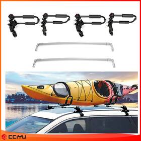 Ze1159837883818001g Cciyu Blk Roof Rack For 2014-2018 Infiniti Qx60 Jx35 Luggage Cargo And Canoe Kayak J-bar