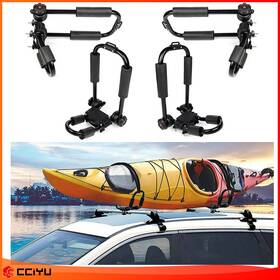 Ze1159838083818101g Cciyu Kayak Boat Surf Carrier Rack Canoe Roof Top Mount Bar Luggage 2 Set