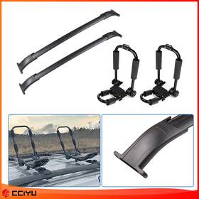 Ze1160095083327501g Cciyu For 2015-2020 Cadillac /chevrolet /gmc Luggage Cross Bar Top Roof Rack Kayak Set