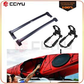 Ze1160097083328501g Cciyu Black Roof Rack For 2003-2011 Honda Element Rail Luggage Cargo And Kayak J-bar