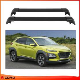 Ze1160284111138601g Cciyu Top Roof Rack Cross Bar Fits 2018-2022 Hyundai Kona Luggage Cargo Carrier Black