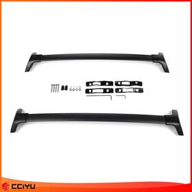 Ze900734016050601g Cciyu 2x For Toyota Rav4 2019-2020 Roof Rack Cross Bar Set Aluminum Black Carrier