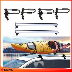 Ze928126383817401g Cciyu Roof Top Rack For 2007-2016 Audi Q5 Q7 Cross Bars Carrier 4x Canoe Kayak