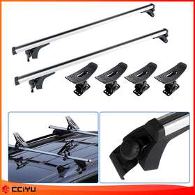 Ze951223483328101g Cciyu Roof Rack For Silver 50 Inch Universal Baggage Cross Bar Set Top Carrier Kayak