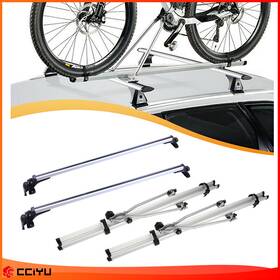 Ze951224083328701g Cciyu For Universal Top Roof Cross Bar Car Crossbars Rack Cargo 2 Bike