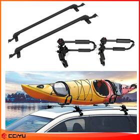 Ze951873283817201g Cciyu For Universal 48.43 Inch Top Roof Cross Bar Luggage 4x Rack Canoe Kayak J-bar