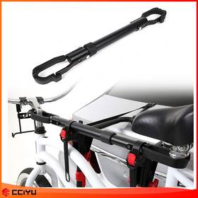 Cciyu Ze963285916078301g Well-made Adjustable Cross Bar Top Bike Bicycle Tube Frame Adapter Black 60-80cm