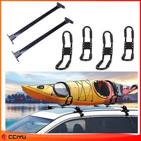 Ze987377783813601g Cciyu For 2005-2012 Nissan Pathfinder Luggage Kayak Roof Rack Crossbar Cargo Set